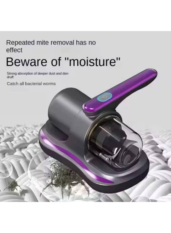 سناجل منظف ​​مراتب لاسلكي يعمل بالأشعة فوق البنفسجية، مكنسة كهربائية يدوية للسرير مزودة بشفط قوي للأرائك والسجاد والأسطح القماشية - Image 3